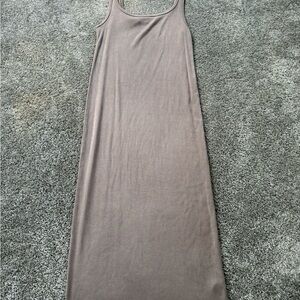 Wilfred Taupe Midi Dress